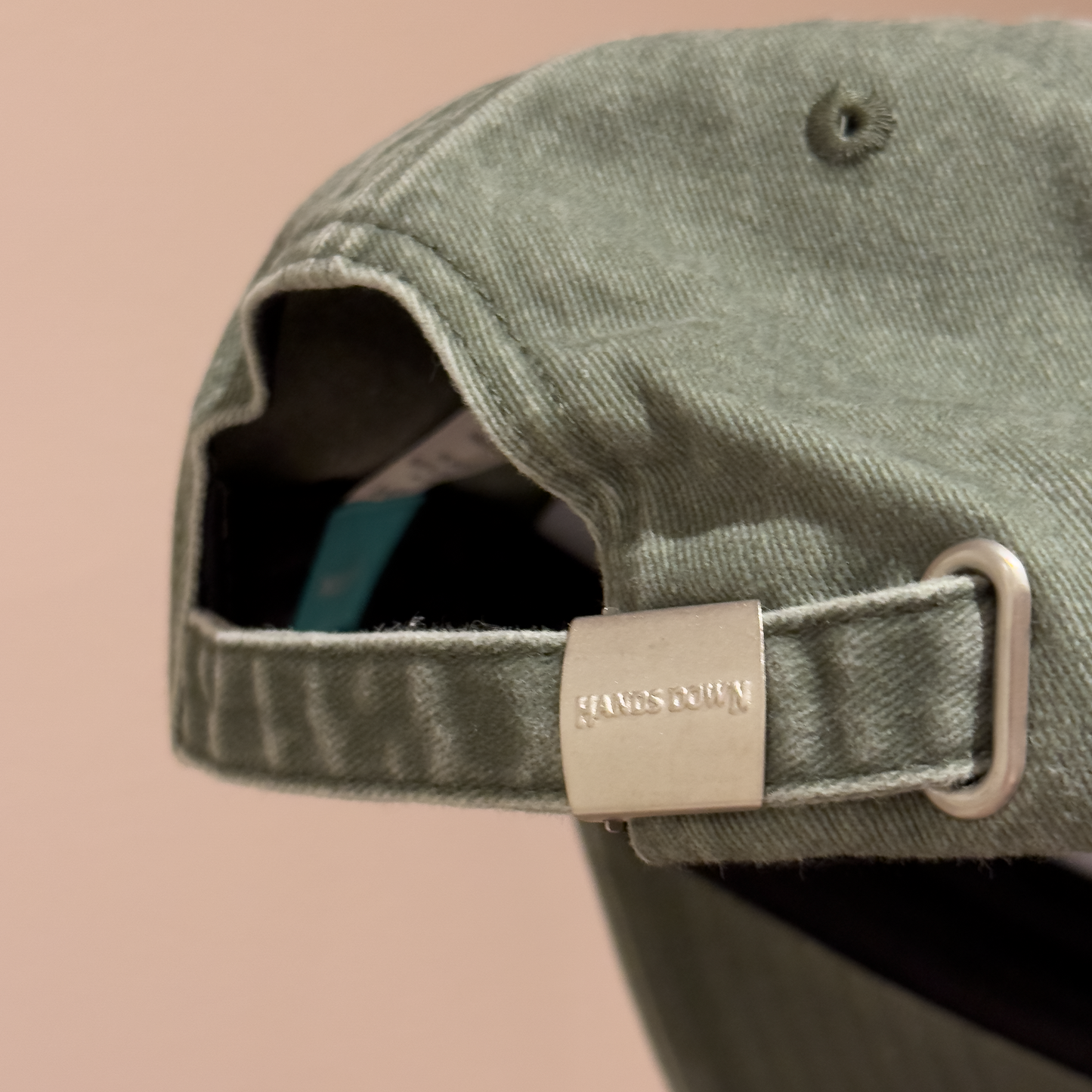 Washed Grønland dadcap - Sort, Blå, Olivengrønn og Burunder rød